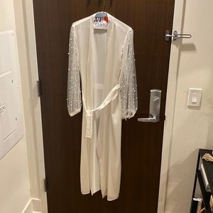 Pure Silk Long Robe - Hand Made